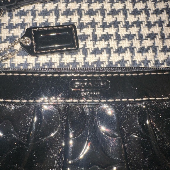 Black Coach Patent Leather Wristlet - Picture 2 of 7
